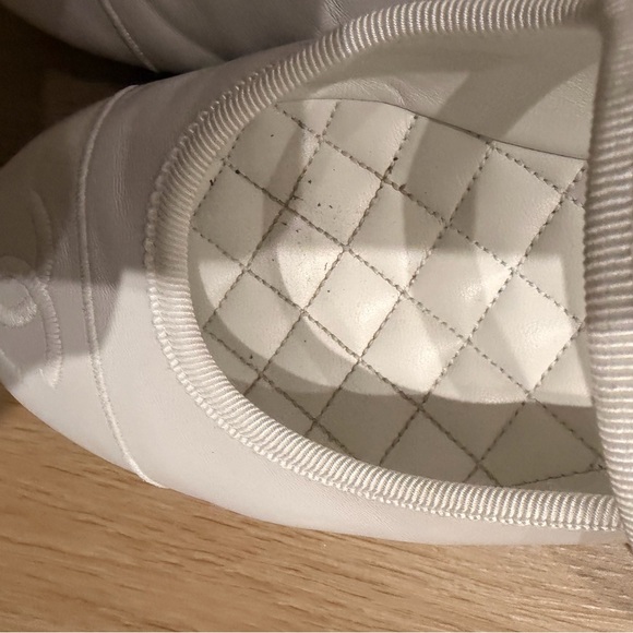 AUTHENTIC CHANEL Classic White Mary Jane Shoes w/ box and shoe bags - Picture 8 of 11